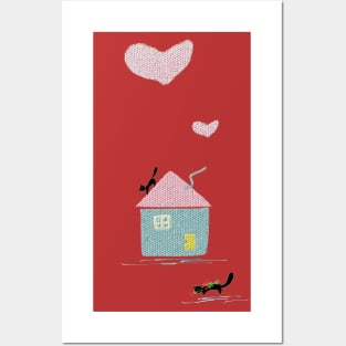 Love in the Cat House Posters and Art